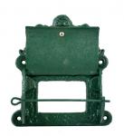 Green cast iron toiletpaper holder Green cast iron toiletpaper holder