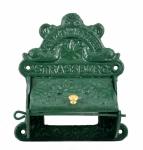 Green cast iron toiletpaper holder Green cast iron toiletpaper holder