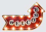 Welcome light sign
